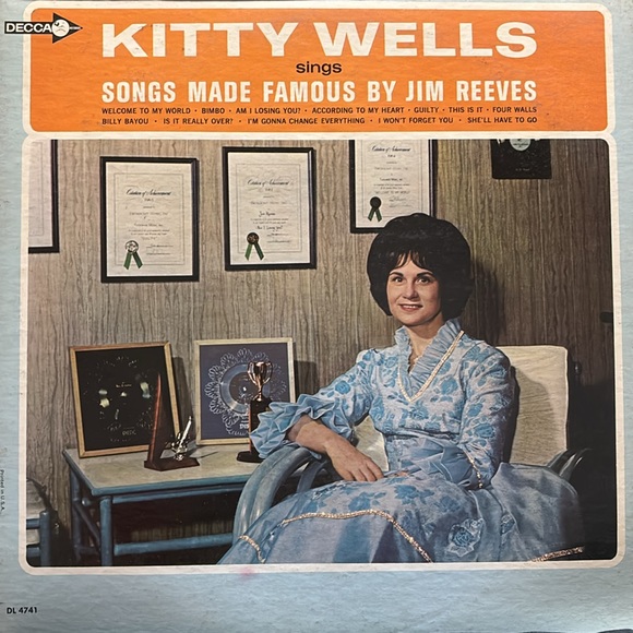 Record | Kitty Wells sings Songs Made Famous By Jim Reeves | DECCA | Bimbo - Picture 7 of 7